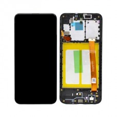 Ecran Samsung A202 (A20e - 2019 ) - Negru - Service Pack, Original, Nou, cu RAMA